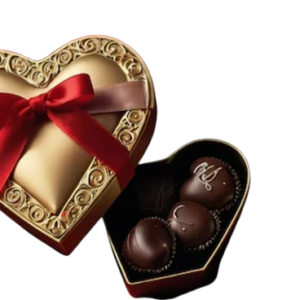 Caja de Chocolates en Forma de Corazón