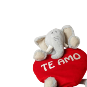 Elefante de Peluche con Corazón