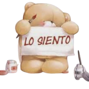 Osito con Mensaje "Lo Siento"